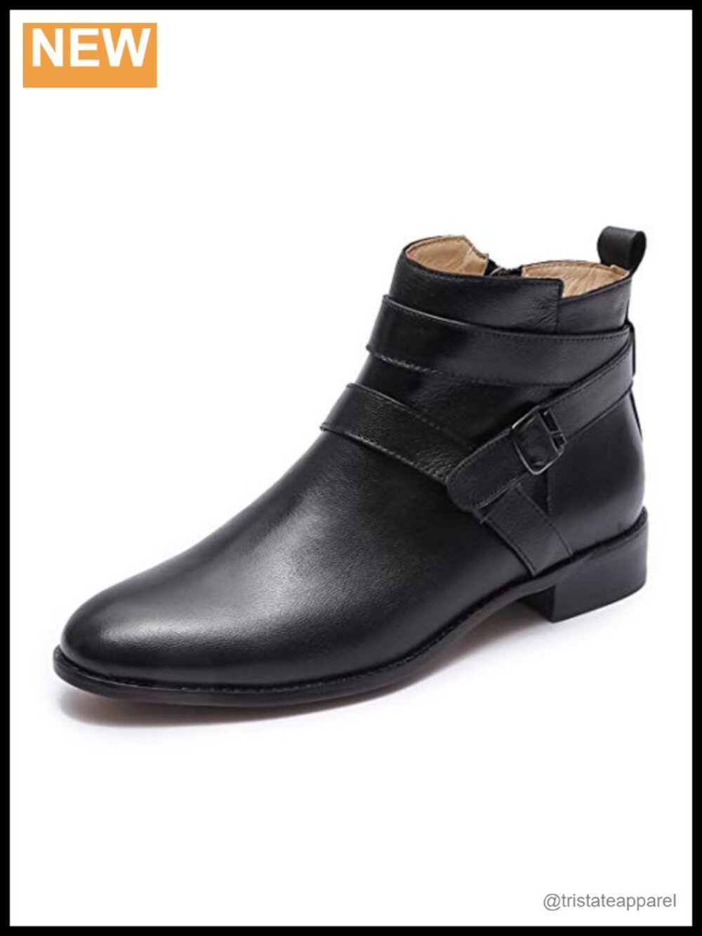Mona Flying Womens Sheepskin Leather Ankle Boots Side Zipper Low Heel Booties